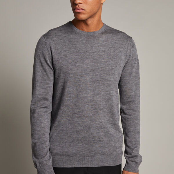 Margrate Pullover, medium grey melange Margrate Pullover, medium grey melange, Matinique