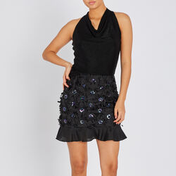 ComfreyBBViolety top, black, Bruuns Bazaar