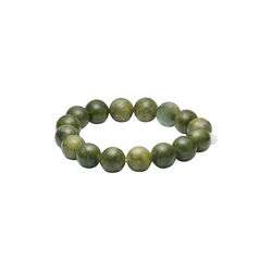 Chunky Southern Jade Stretch Armb&aring;nd, So&iuml;