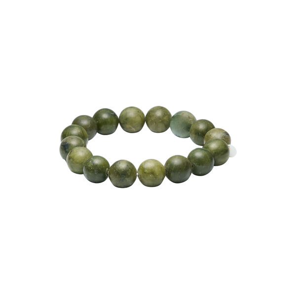 Chunky Southern Jade Stretch Armb&aring;nd, So&iuml;