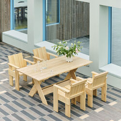 Crate Spisebord, tre, HAY