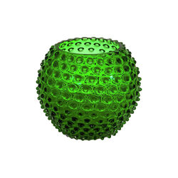Hobnail Vase 1,8 l, dark green, Klimchi
