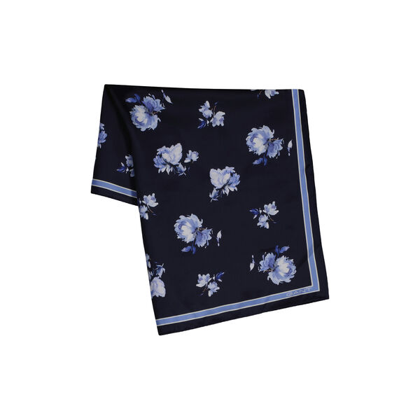 Floral Print Silk Scarf, evening blue, Gant