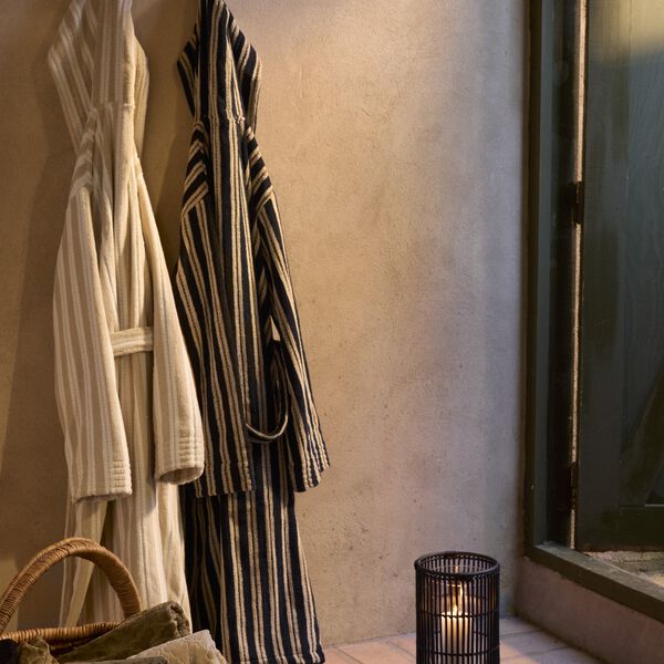 Unisex Cotton Hoodie badek&aring;pe, lt beige/off white, Lexington