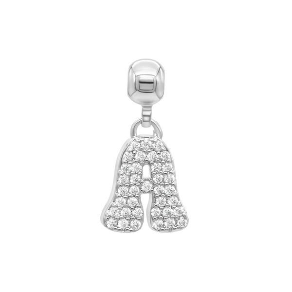 Letter Charm A, sølv, WHO IS SHE