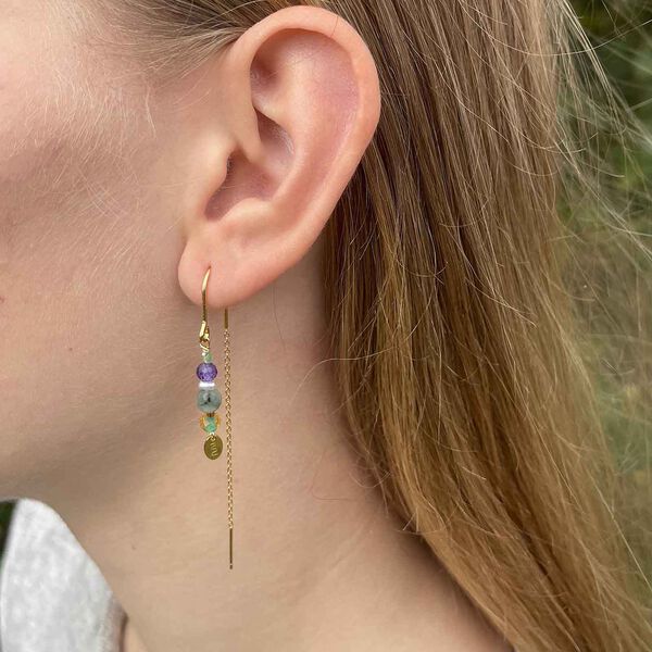 Sirene &oslash;reringer, green, Nuni Copenhagen