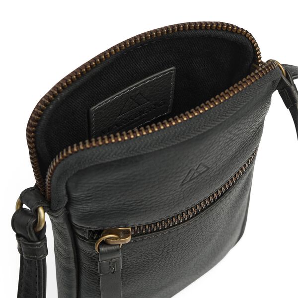 RiverMBG Mini Cross. Bag Vintage, black w/br. gold, Markberg