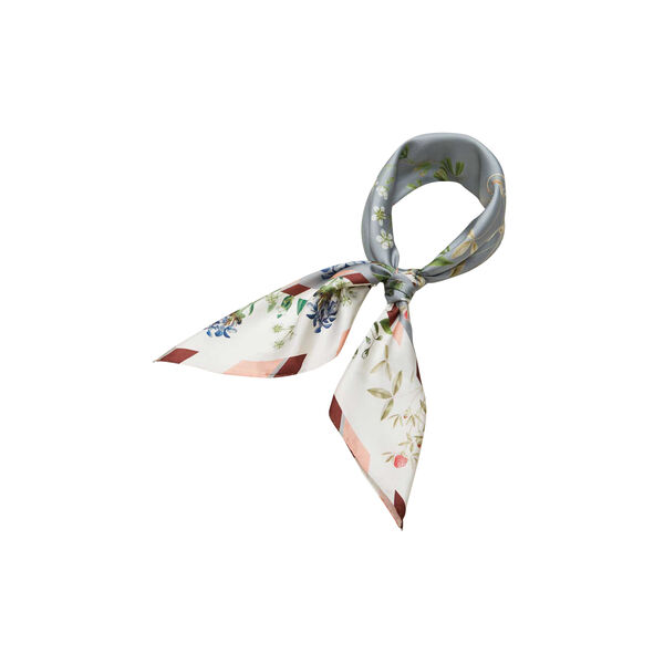 Flowering Garden silkeskjerf, grå, Flora Danica Denmark