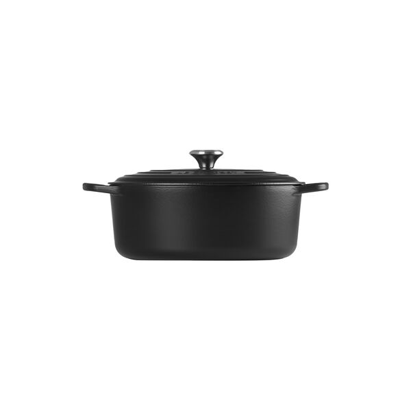 Signature st&oslash;pejern oval gryte &Oslash; 31 cm, matte black, Le Creuset