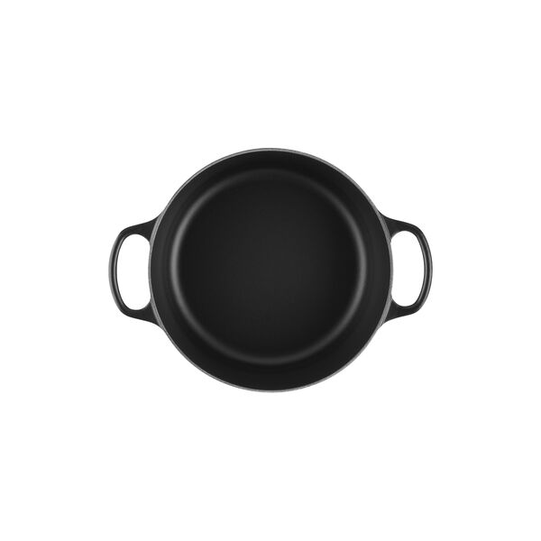 Signature st&oslash;pejern rund gryte &Oslash; 24 cm, matte black, Le Creuset