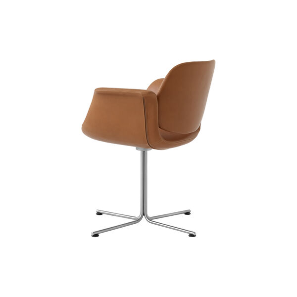Flamingo Chair med dreibart understell, Cognac 95, Fredericia Furniture
