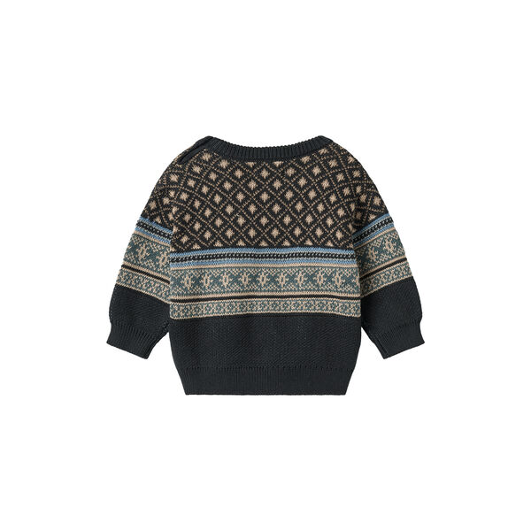 Jaquard Pullover Julius, 1432 navy Jaquard Pullover Julius, 1432 navy, Wheat