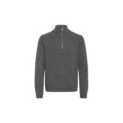CFKARL Halfzip Lambswool Knit, pewter mix, Casual Friday