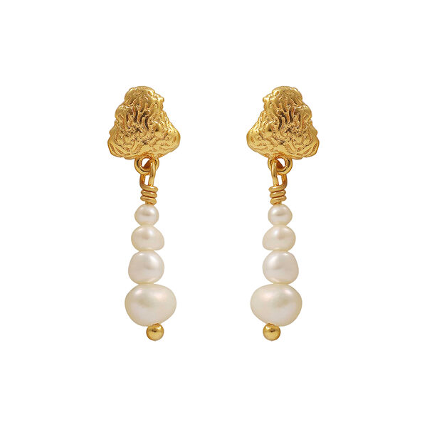 Coralie øredobber 2 stk., white, Hultquist Copenhagen