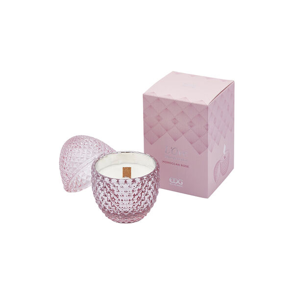 Eggformet duftlys, moroccan rose, Enzo de Gasperi