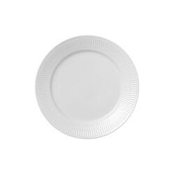 Hvit Riflet tallerken