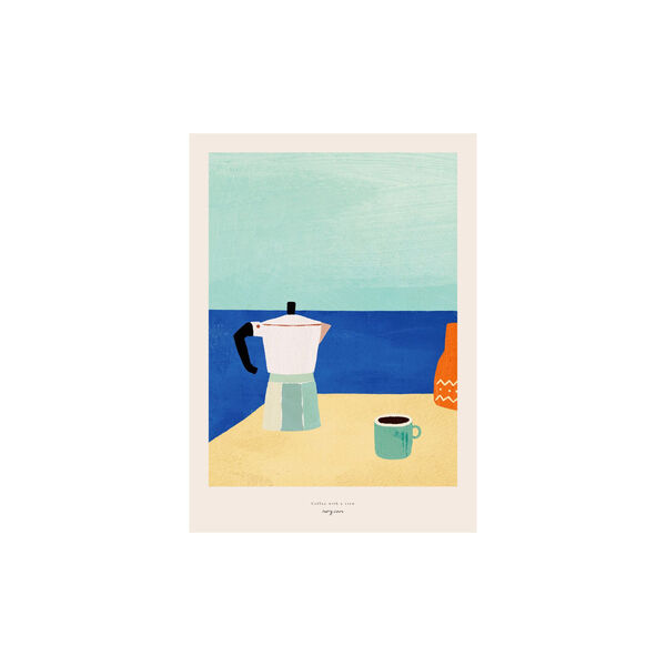 Coffee with a View, Poster & Frame