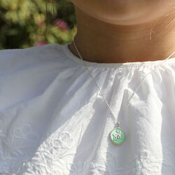 Lykkeliten, sølv/eplegrønn, Th. Marthinsen