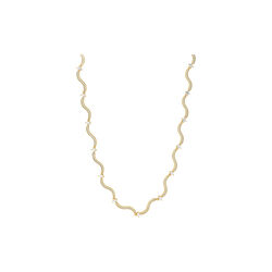 Swirl Tennis Necklace, gold, Crystal Haze