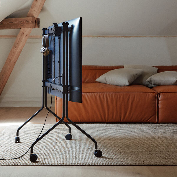 Moon Rollin', charcoal, Pedestal