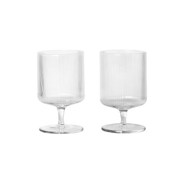 Ripple vinglass, 2 stk., ferm LIVING