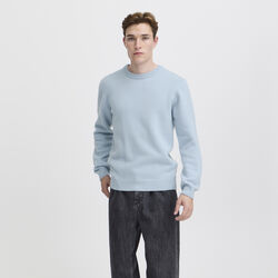 CFKARL Halfzip Lambswool Knit, placid blue, Casual Friday