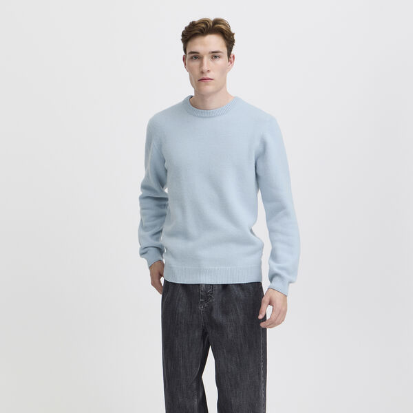 CFKARL Halfzip Lambswool Knit, placid blue, Casual Friday