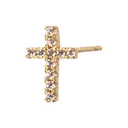 Eva earstuds, cross, Emilia by Bon Dep
