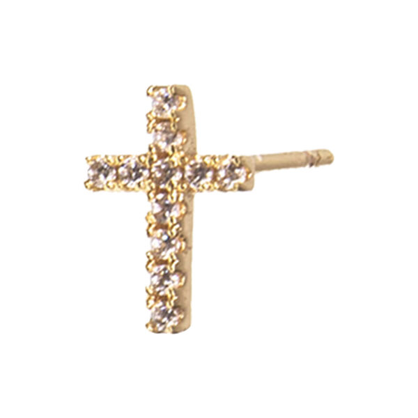 Eva earstuds, cross, Emilia by Bon Dep