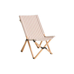 Outdoor Market Folding Chair, beige with red stripe, HAY