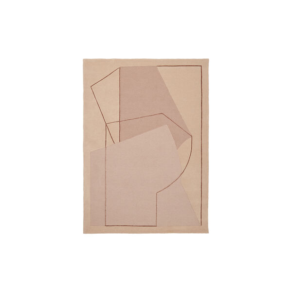 Furbo gulvteppe, rose, Linie Design