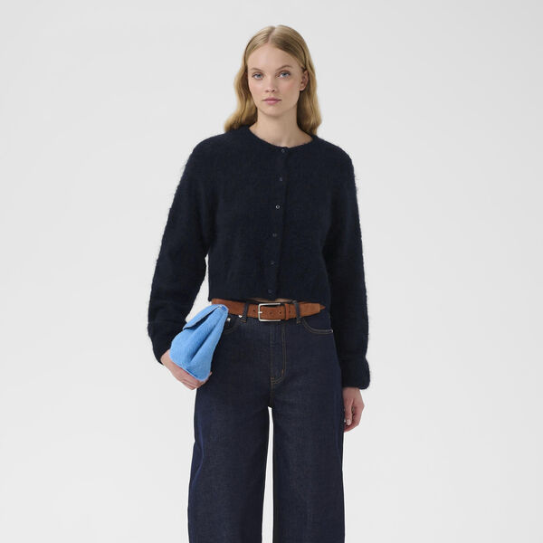 GZdebbie short cardigan, skycaptain m&eacute;lange, Gestuz