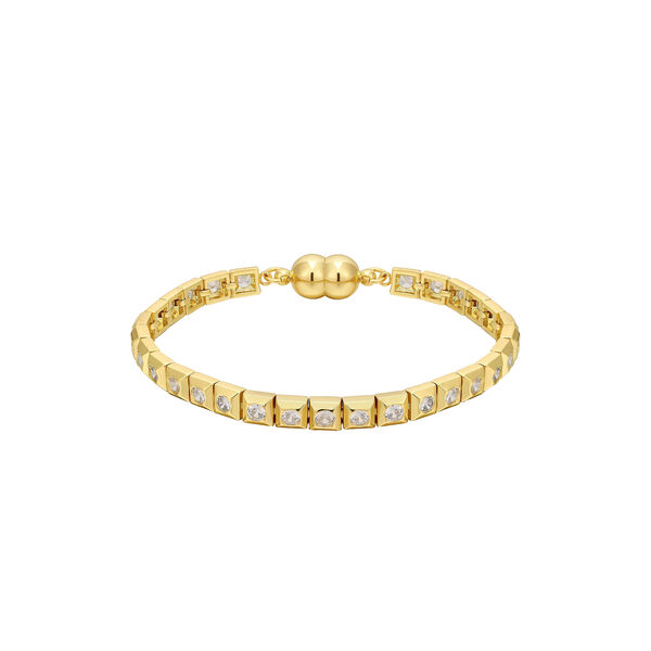 Pyramid Stud Tennis armbånd, gull Pyramid Stud Tennis armbånd, gull, Luv Aj