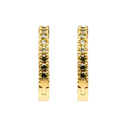 Emilia small hoops, army, Emilia by Bon Dep