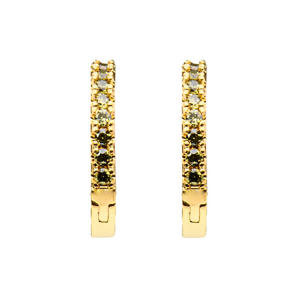 Emilia small hoops, army, Emilia by Bon Dep