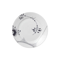 Sort Mega Riflet tallerken, Royal Copenhagen