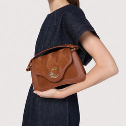 Coccinelle C-ME New geo.patch, cognac, Coccinelle