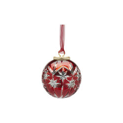 Juleornament stjerne, r&oslash;d, EDG