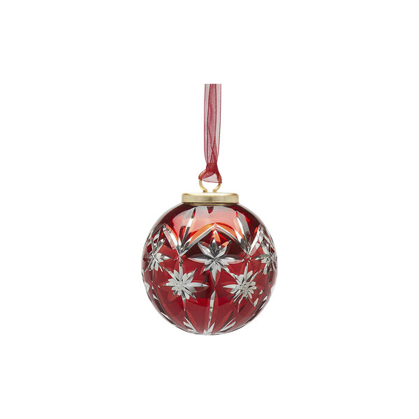 Juleornament stjerne, r&oslash;d, EDG