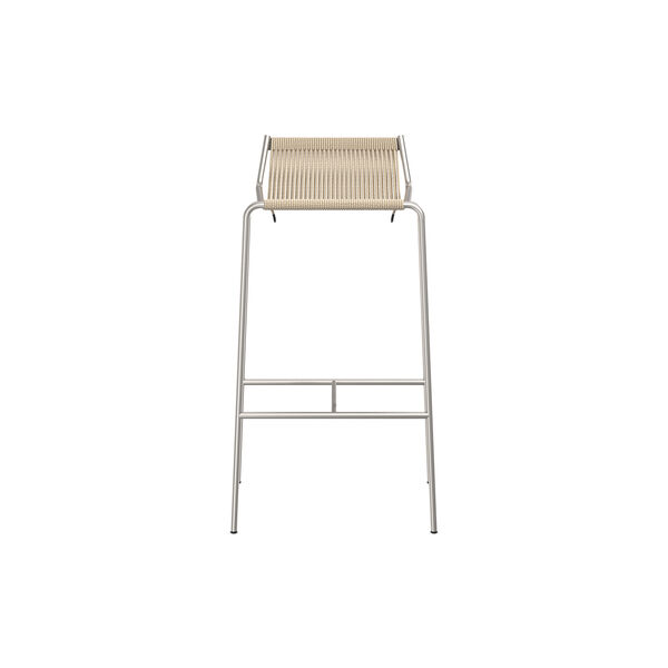Noel Bar Chair, steel/nature, Thorup Copenhagen