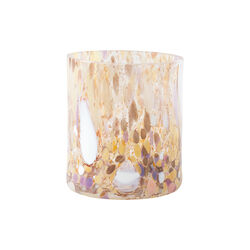 Swirl drikkeglass/lykt, brun multi, Magnor