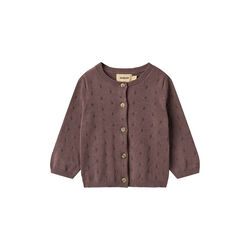 Knit Cardigan Maia, 2378 plum, Wheat