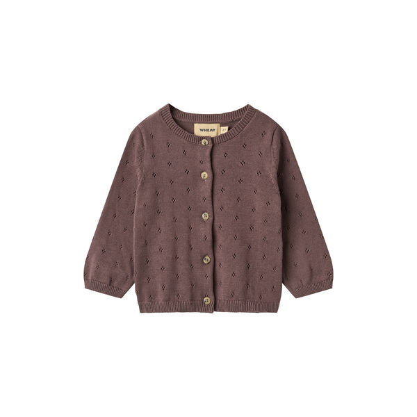 Knit Cardigan Maia, 2378 plum Knit Cardigan Maia, 2378 plum, Wheat
