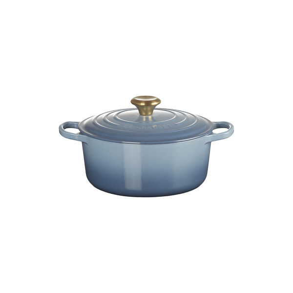Signature st&oslash;pejern rund gryte &Oslash; 24 cm, chambray, Le Creuset