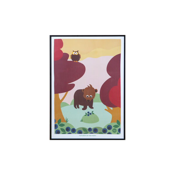 Plakat, skog, Blafre