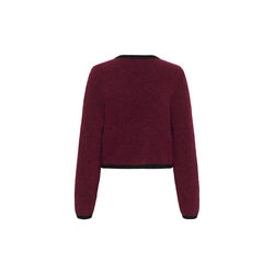 GZalpha ls contrast cardigan, blood red melange/black, Gestuz