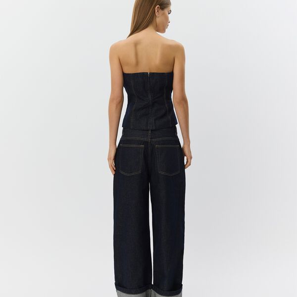 MishaSW Raw Denim Jeans, dark denim blue, Sofie Schnoor