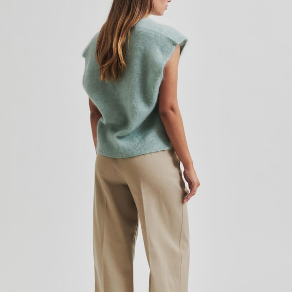 Camryn strikk vest, slate grønn, Second Female