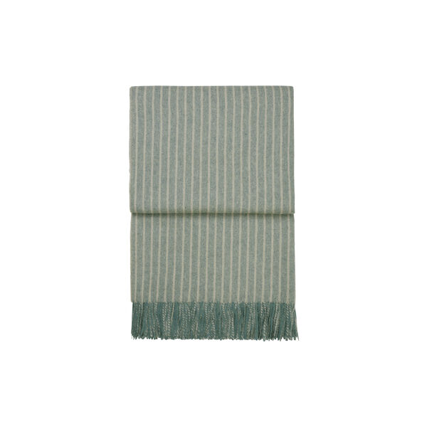 Stripes pledd, green, ELVANG