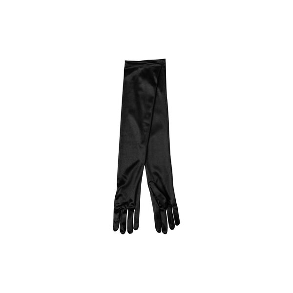 Satin Opera hansker, jet black, FWSS